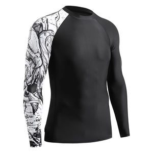 Ropa de gimnasio transpirable Rash Guard Fight Training Gear Rash Guard Alta calidad Nuevo estilo Hombres Rash Guard - Product Image 2