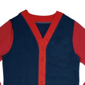 Cardigan tricoté unisexe décontracté personnalisé, couleur unie, col en V, fermeture boutonnée, laine/acrylique, hiver, anti-boulochage, respirant - Product Image 6