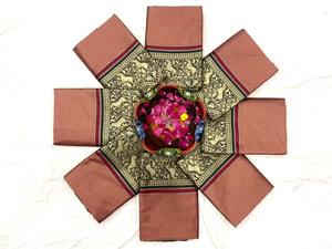 ผ้าแจ็คการ์ดใส่ทำงานส่าหรีเสื้อผ้าอินเดียและปากีสถาน - Product Image 2