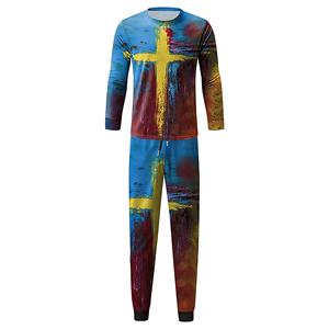 2024 nuevo diseño entrenamiento moda hombres chándales/chándales de sublimación totalmente personalizados con logotipo impreso - Product Image 4