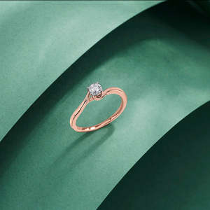แหวนเพชรคีย์สโตนวาร์ปแบบลำลอง - Product Image 1