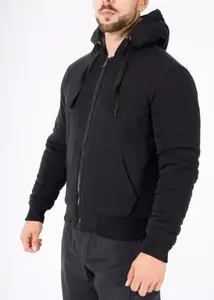 Sudadera con capucha Colorblock cepillada personalizada Diseña tu propio forro polar con cremallera de moda 300 GSM para gimnasio informal y ropa deportiva - Product Image 4