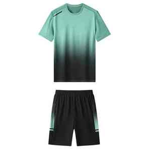 Vente en gros de nouveaux ensembles de shorts d'été décontractés pour hommes ensemble de survêtement uni à manches courtes avec short et t-shirt vêtements de marque pour hommes ensembles 2 pièces - Product Image 6