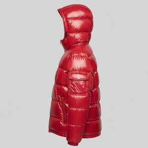 Veste bomber d'hiver imperméable et coupe-vent de qualité supérieure, très vendue, pour hommes, en toile brillante, tendance, légère, à capuche - Product Image 3