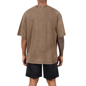 เสื้อยืดสกรีนลายตามขนาดพลัสไซส์สไตล์วินเทจสำหรับผู้ชายเสื้อยืดแนวสตรีทสไตล์ย้อนยุคสุดหรู - Product Image 2