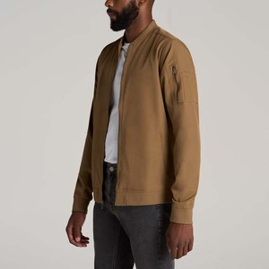 Wholesale OEM Service Men's High Quality Waterproof Breathable Bomber Jacket Comfortable Baseball Design Stand Collar <b>Winter</b> - Product Image 6