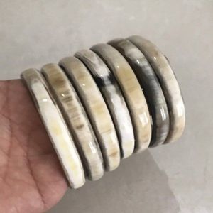 BIJOUX DEVENIR CORNE À La Main De Luxe En Gros Naturel Buffle Ox Vache Corne Bracelet Bijoux De Mode pour Hommes et Femmes - Product Image 6