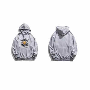 Vêtements d'extérieur Meilleures ventes Sweats à capuche d'impression bouffante de couleur unique Vêtements de mode Sweats à capuche d'impression bouffante en détresse en matériau durable - Product Image 4