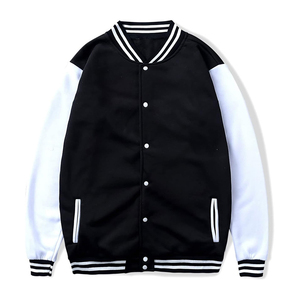 แจ็คเก็ตวาร์ซิตี้ผู้ชายแบบกำหนดเองขายดีสำหรับฤดูหนาว แจ็คเก็ตเบสบอลเท่ห์ๆ หนังปักลายเชนิลล์ เทคนิคการปักแบบยาว สไตล์เลตเตอร์แมน - Product Image 1