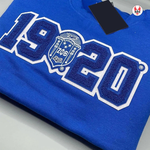 Zeta Phi Beta เสื้อกันหนาวปักลายสำหรับผู้หญิง, เสื้อกันหนาวคอกลมสไตล์กรีก - Product Image 3