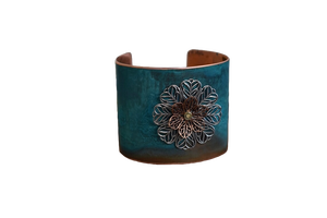 2026 December Hot Sale FAMOUS Patina Square Fantasy Bracelet Touchstone Hand Crafted Vintage solid <b>copper</b> Oxidized for Women - Product Image 5
