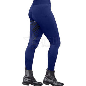 Culotte de sport équestre pour femme de haute qualité pantalon d'équitation en silicone à siège complet leggings avec logo personnalisé en gros - Product Image 4