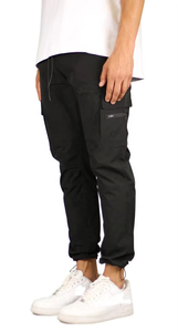 Pantalones deportivos de nailon transpirables personalizados, de secado rápido, con bolsillos con cremallera, talla grande, informales, para entrenamiento, para hombre, proveedor mayorista - Product Image 3