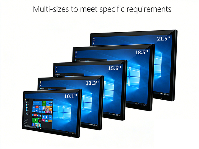 New MJK 10.1 15.6 21.5 23.8 Inch Full HD 1920*1080 Customized Capacitive LCD Touch Screen Monitor Business 1-Year Warranty Black