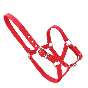 Cabestro de caballo de 6mm de espesor, ajustable, rojo, marrón, estilo occidental, hecho de nailon de alta densidad - Product Image 5