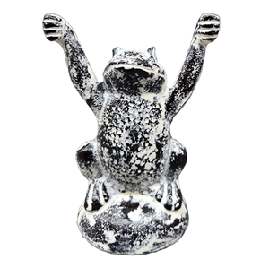 Statue de lapin décorative de Pâques la plus vendue Figurine en métal de posture assise au design exclusif en aluminium durable - Product Image 4