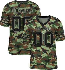 Camisetas de fútbol americano auténticas, diseños patrióticos e inspirados en el ejército, cómodos y duraderos, perfectos para entrenamiento y ropa de juego - Product Image 5