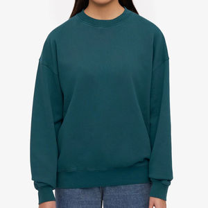 Sudadera de Cuello Redondo Lisa y Gruesa para Invierno, Sudadera de Mujer con Forro de Sherpa - Product Image 6