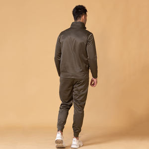 Conjuntos de chándales para hombre duraderos a precio bajo a la moda de calle de tamaño adulto, conjuntos de pantalones y Sudadera con capucha y cuello levantado con cremallera para hombre - Product Image 2