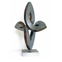 Sculpture abstraite moderne en métal design corten unique décoration de jardin extérieur exquis mariage d'art élégant d'exportation indienne