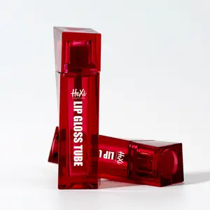 Viereckige unregelmäßige Knopf-Lippenglanz-Röhre Make-up-Verpackung Lipgloss-Verpackung Flasche Lipgloss-Röhren