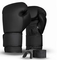 Sarung Tangan Tinju Kulit PU 8-18oz Sarung Tangan Latihan untuk Pria Wanita dengan Pelindung Mulut Penyerap Benturan untuk Tinju MMA Kickboxing