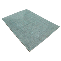 Tapis en jute moderne fait main de haute qualité, couleur unie, à poils ras, style épais, motif géométrique, antidérapant, adapté aux animaux domestiques, pour la maison