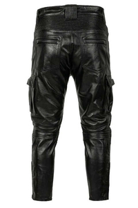 Pantalones de moto de cuero personalizados para hombre al por mayor, equipo protector duradero para montar en moto de carreras, pantalones de cuero para carreras - Product Image 3