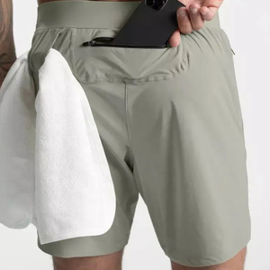 KATBROS INDUSTRY OEM New Design Custom Made Men's Athletic Shorts High Quality Material Customized Colors Size Logo <b>Drawstring</b> - Product Image 3