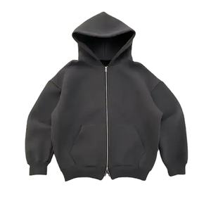 Heavyweight Cotton 500gsm Two Piece <b>Zip</b> <b>up</b> Hoodie Set Men Tracksuit Custom High Quality <b>Hoodies</b> and Sweat Pants Set Men - Product Image 6