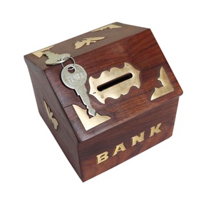 Wooden money bank piggy bank handcrafted <strong>savings</strong> <strong>box</strong> natural wood eco friendly coin bank gift for kids adults - Product Image 3