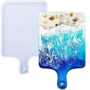 ชุดที่รองแก้วเรซินอีพ็อกซี่ทรงกลมทรงสี่เหลี่ยมปรับแต่งได้ - Product Image 2