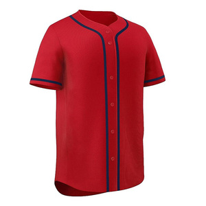 Venta al por mayor de calidad superior personalizar bordado logotipo camisetas de béisbol moda rojo béisbol Jersey para jóvenes adultos ropa deportiva - Product Image 3