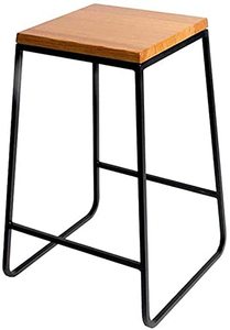 Artículos para el hogar Bar Nuevo diseño Comercial Usado Restaurante Taburete de hierro Sillas Madera Hogar Bar Sillas Venta al por mayor Fabricante Suministro - Product Image 5