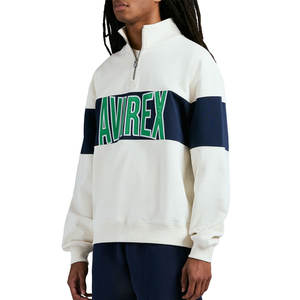 เสื้อกีฬาแขนยาวมีซิปสำหรับผู้ชาย Avirex ดีไซน์ใหม่เสื้อกีฬามีสไตล์ออกแบบได้ตามต้องการ - Product Image 4