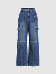 Nouveautés Jeans pour hommes en coton de haute qualité, respirants, droits, délavés, jeans de rue à la mode - Product Image 2