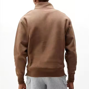 Men's Half <b>Zip</b> <b>Sweatshirt</b> Men's Cotton Blended Custom High Quality Lightweight Windproof <b>Full</b> Sleeve Quarter <b>Zip</b> <b>Sweatshirt</b> Men - Product Image 2
