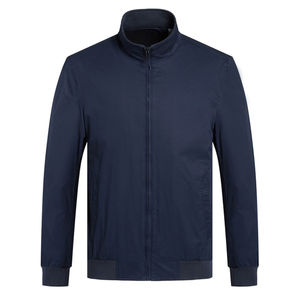 Blouson d'aviateur matelassé en coton pour hommes personnalisé OEM grande taille saison d'hiver coupe-vent décoration en fourrure poche oblique fermeture éclair tricoté - Product Image 1