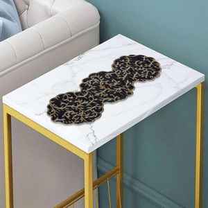 Napperon perlé Chargeur rond fait à la main pour salle à manger de luxe et décor de vacances Pièce unique perlé à la main, napperon, pendaison de crémaillère - Product Image 1