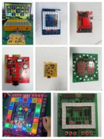 Kit de machine de jeu multi-jeux Arcade PCB Board Fruit King Football Star avec clavier LED Mario
