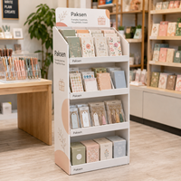 Étagère de présentation en carton ondulé pour livres, magazines, dépliants, présentoir promotionnel ODM pour la vente au détail