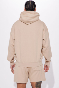 Sudadera con capucha transpirable de algodón grueso liso en blanco personalizada al por mayor de alta calidad - Product Image 3