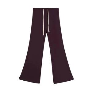 Pantalon de survêtement taille haute pour femme Pantalon de tous les jours en toile extensible confortable avec ceinture élastique et poches - Product Image 5
