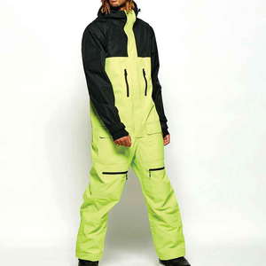 Wholesale Price Men's One Piece Ski Jumpsuit Waterproof Windproof Breathable Quick Dry Custom Logo Custom Color <b>Snow</b> Wear - Product Image 4