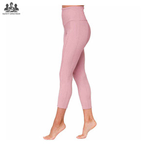 Leggings de Yoga para Mujer, Cintura Media, Corte Automatizado, Sólidos, Ecológicos, Cintura Elástica, para Entrenamiento y Fitness - Product Image 1