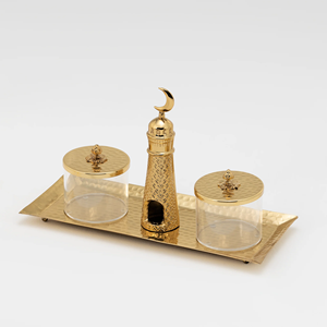 Modern Arabic Decor Item Featuring Islamic Motifs and High Quality Decorative Metal Construction - Product Image 4