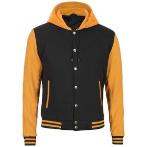 Veste universitaire noire pour bébé de haute qualité avec patch de broderie, style Streetwear été, disponible en vrac, fournisseur OEM - Product Image 1