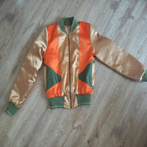 Veste en satin de soie à la mode de style de rue pour femmes, veste en satin de style de rue pour femmes - Product Image 2