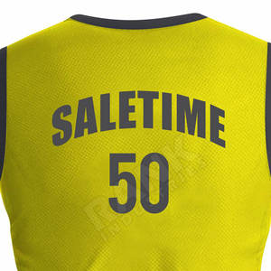 Dernier design personnalisé d'uniformes d'équipe de basketball d'été, respirants, 100% polyester, sans manches, antibactériens - Product Image 4