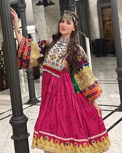 Fabricante de ropa personalizada, ropa afgana para mujer, ropa tradicional étnica afgana, producto a la venta 616 - Product Image 6